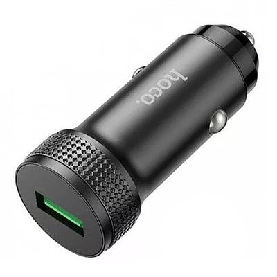 Адаптер Автомобильный Hoco Z49A Level QC3.0 USB/5V/3A (black)