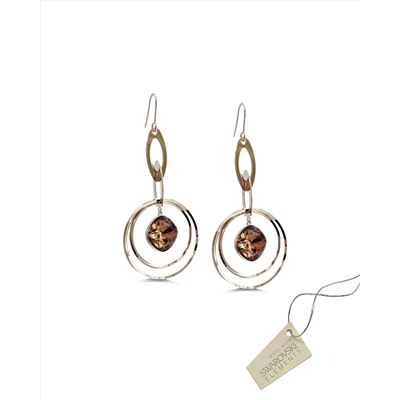 Серьги с кристаллами Swarovski