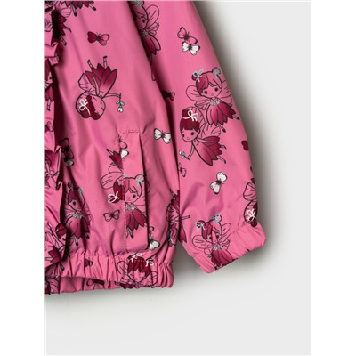 Куртка детская текстильная с полиуретановым покрытием для девочек (ветровка)