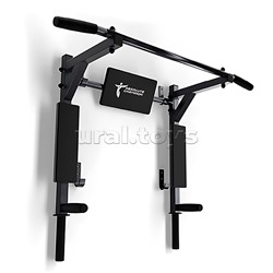 Турник-Брусья Атлант черный с черными ручками