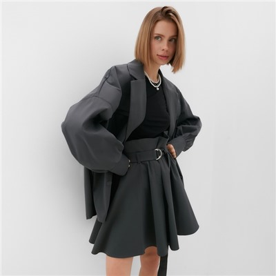 Пиджак женский MINAKU: Safari, цвет графит, размер 52