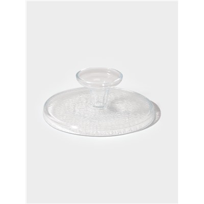 Блюдо на ножке Доляна Tasty, d=22 см, стекло, прозрачное