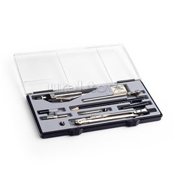 Набор чертежный из 11-и предметов, футляр