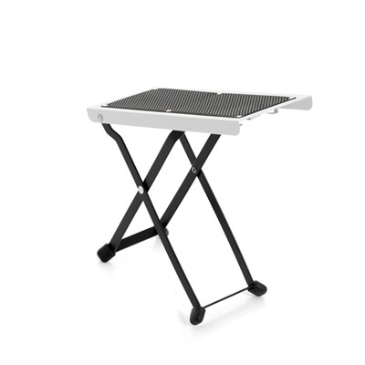 Подставка под ногу гитариста, белая, 25.5×10.5×12.5-25.5 см