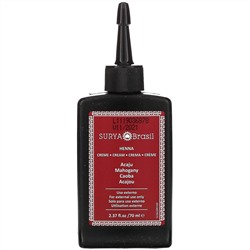 Surya Brasil, Крем с хной, Окрашивание & кондиционирование волос, Красное дерево, 2.37унций (70 мл)