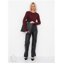 Сумка женская кожаная 1001L black Plina&Eiterou