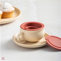 Ситечко для кружки с крышкой, 9,4х5см, силикон