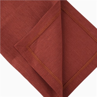 Салфетка «Этель», красная, 30×40 см,100% лён 170 г/м²