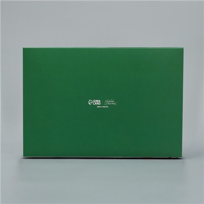 Коробка для капкейков складная с двусторонним нанесением «С Новым годом», 25×17×10 см