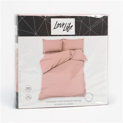 Постельное бельё 2-спальное LoveLife Almond flower, микрофибра