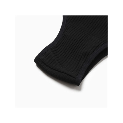 Комплект нижнего белья женский (топ, трусы) Collorista, чёрный, размер 42-44