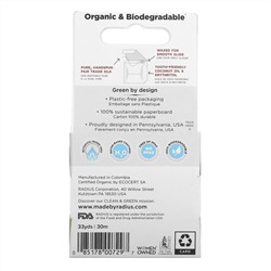 RADIUS, Organic Floss, Silk Green Tea Jasmine, 33 yds