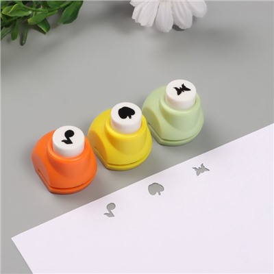 Набор фигурных дыроколов в сундучке, 10 шт., МИКС