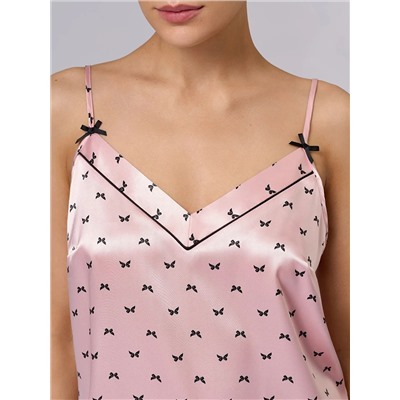 Omsa Сорочка OmD 0109D PINK LOVE Сорочка принт. жен. (на узких бретелях укороченная), PL