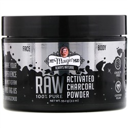 My Magic Mud, Raw 100% Pure, Activated Charcoal Powder, 3.5 oz (99.2 g)