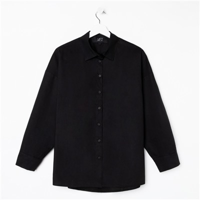 Рубашка женская MIST: Classic Collection, размер 50, чёрная