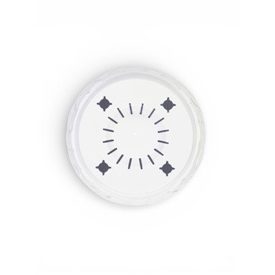 Горшок для цветов с поддоном «Камешки», 5 л, пластиковый, белый