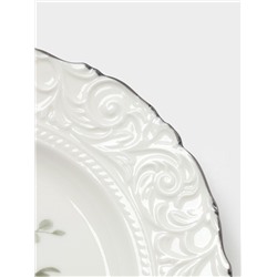 Тарелка десертная WY Floral Laceware, d=20 см, фарфор, белая