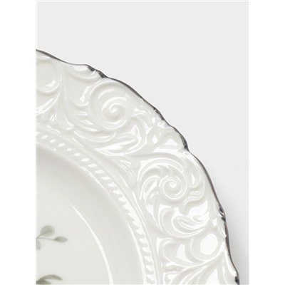Тарелка десертная WY Floral Laceware, d=20 см, фарфор, белая