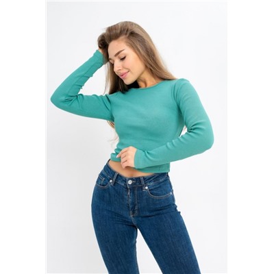 Лонгслив укороченный 100015 (Мята)