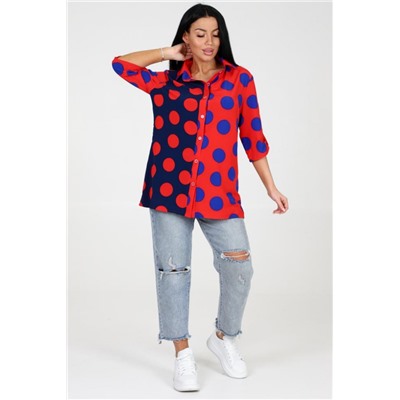 Женская рубашка 31798 (Красный)