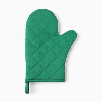 Варежка-прихватка «Новогодний лес» 20×28 см, саржа, 100% х/л, ватин 250 г/м²