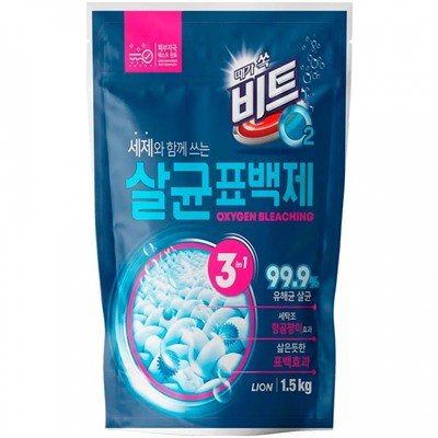 LION BEAT Кислородный отбеливатель порошок (Bleach) 1500 г