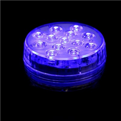 Светильник подводный, 13 LED, 4 Вт, IP68, RGB, от батареек 3хААА (не в комплекте)