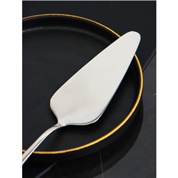 Лопатка для торта Доляна, длина 23 см, толщина 2.2 мм, 410 нержавеющая сталь