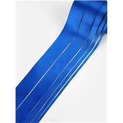 Атласная лента, набор 5 шт., 6/10/20/40/50 мм, 23±1 м, синяя №40