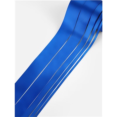 Атласная лента, набор 5 шт., 6/10/20/40/50 мм, 23±1 м, синяя №40