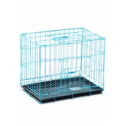 УЦЕНКА Клетка для собак 51×35×41 см, голубая