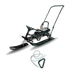 Игрушка Снегокат детский 109 "Wheel" c П-образным толкателем и колесной базой (Песик тракторист)