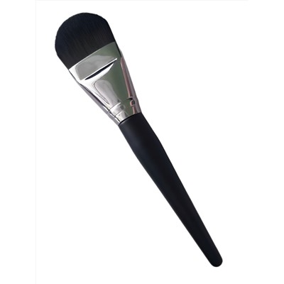 Kristaller Кисть макияжная для нанесения тона и масок плоская округлая, черный, 17 см 27908
