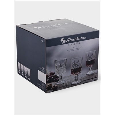 Бокалы для вина Paşabahçe Timeless, 320 мл, набор 4 шт., стекло, прозрачные