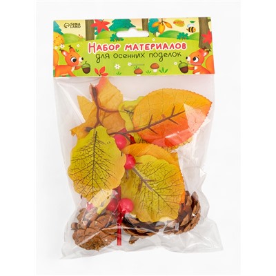 Осенние листья и шишки, декор для творчества «Осень»