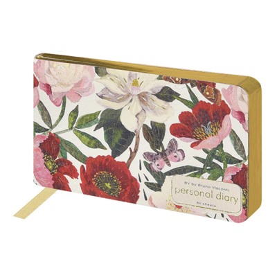 Еженедельник недатированный А6 160 стр. ЛАЙТ "Пионы" 3-741/10 Bruno Visconti