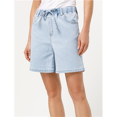 Шорты из эластичного денима