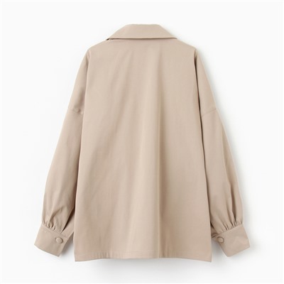 Пиджак женский MINAKU: Safari, бежевый, размер 48