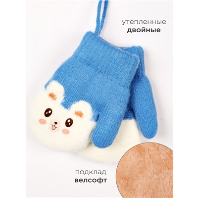 Варежки детские на шнурке Kim Lin