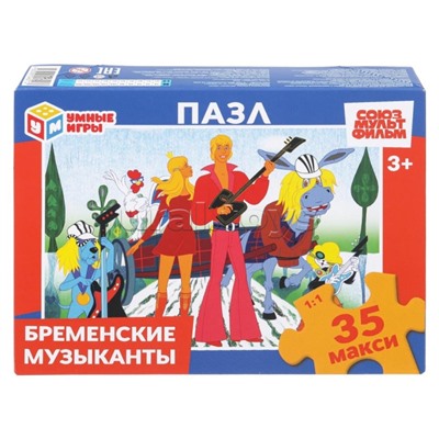 Макси-Пазлы 35 "Бременские музыканты" Союзмультфильм