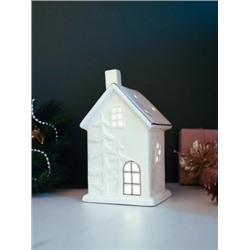 Фигурка Домик с подсветкой 18 см новогодний / YZ21540 /уп 16/LED