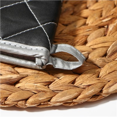 Набор прихваток «Профи», 2 шт., 41×17×2.5 см, цвет чёрный