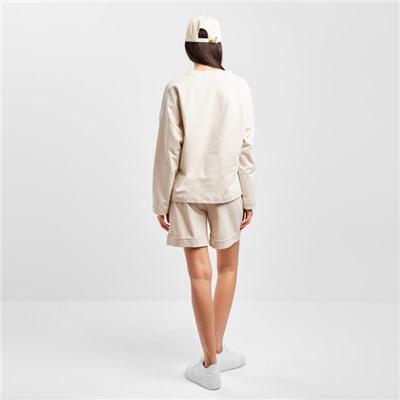 Костюм женский (толстовка, шорты) MIST, размер 44-46, бежевый