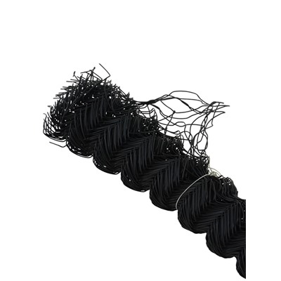 УЦЕНКА Сетка-рабица ячейка 50×50 мм, толщина 2.6 мм, с полимерным покрытием, ЧЕРНАЯ (рулон 1.5×10 м) 95