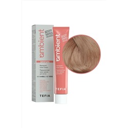 TEFIA Ambient 10.830 Перманентная крем-краска для волос / Экстра светлый блондин коричнево-золотистый для седых волос, 60 мл KRISTALLER, 1109778