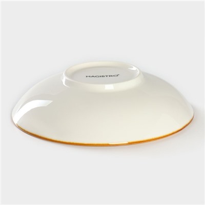 Салатник Magistro «Церера», 400 мл, d=16.5 см, фарфор, белый