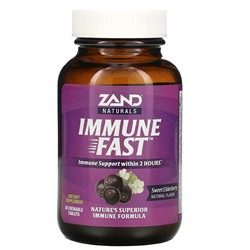 Zand, Immune Fast, сладкая бузина, 30 жевательных таблеток