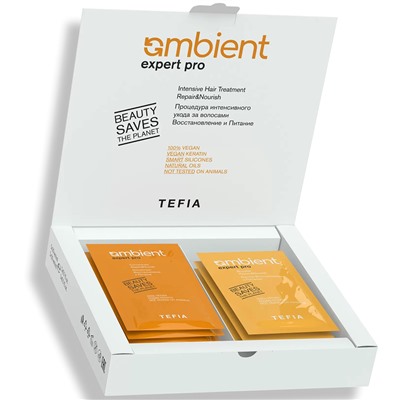 TEFIA Ambient Expert Pro Процедура интенсивного ухода за волосами "Восстановление и Питание" 5х20мл+5х10мл