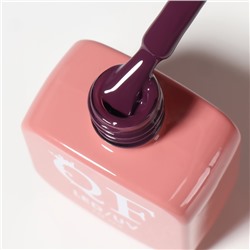 Гель лак для ногтей, однотонный, трехфазный, 10 мл, LED/UV, фиолетовый (162)